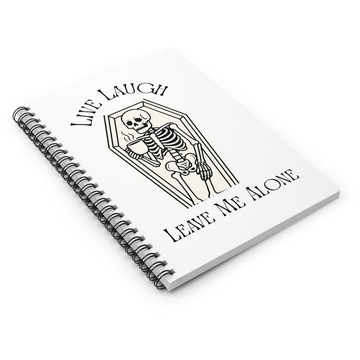 Funny Skeleton Spiral Notebook