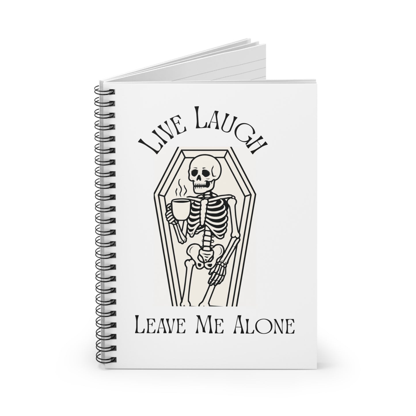 Funny Skeleton Spiral Notebook