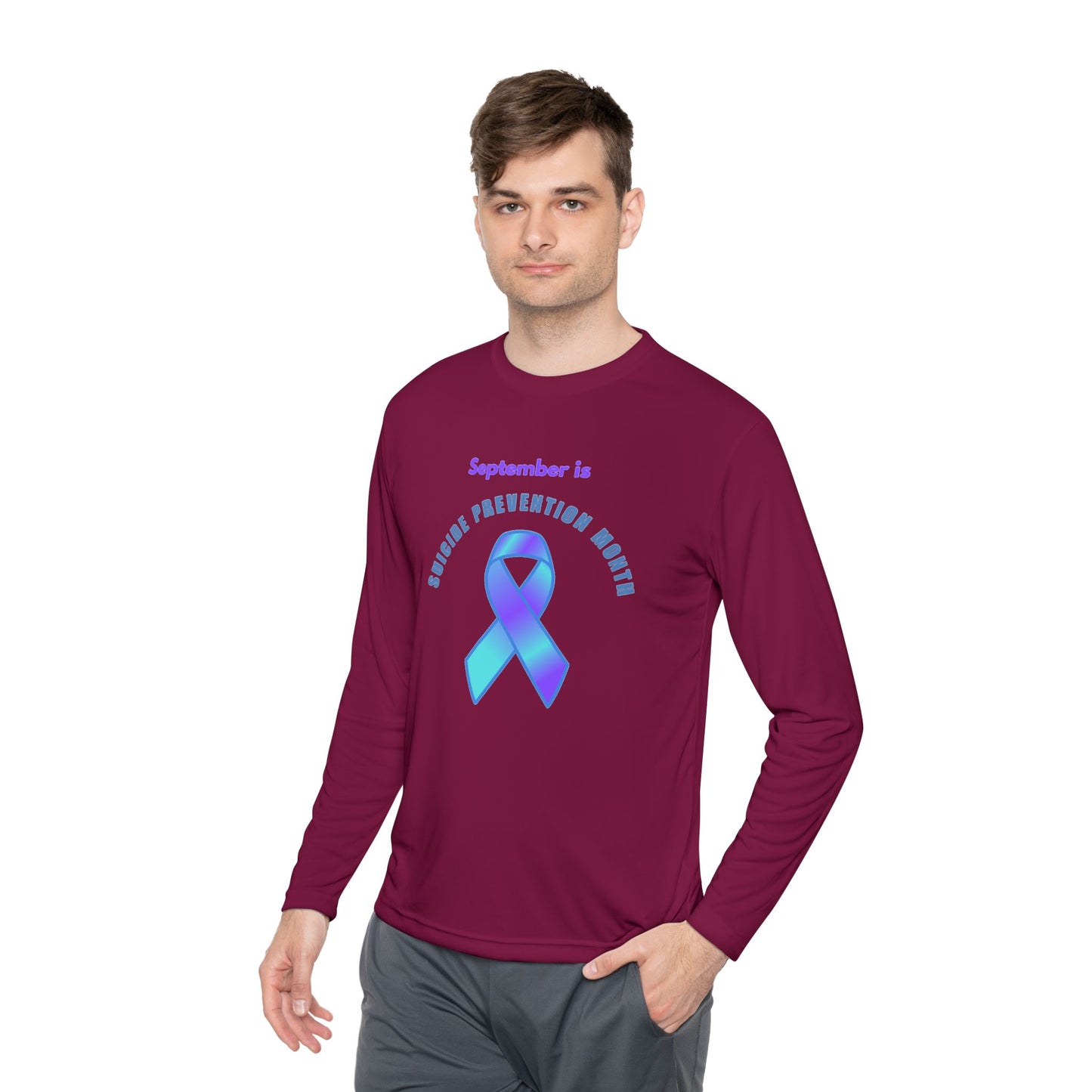 Suicide Prevention Month Unisex Lightweight Long Sleeve Tee, Mental Health Awareness Shirt, Supportive Gift, Casual Wear, [...]