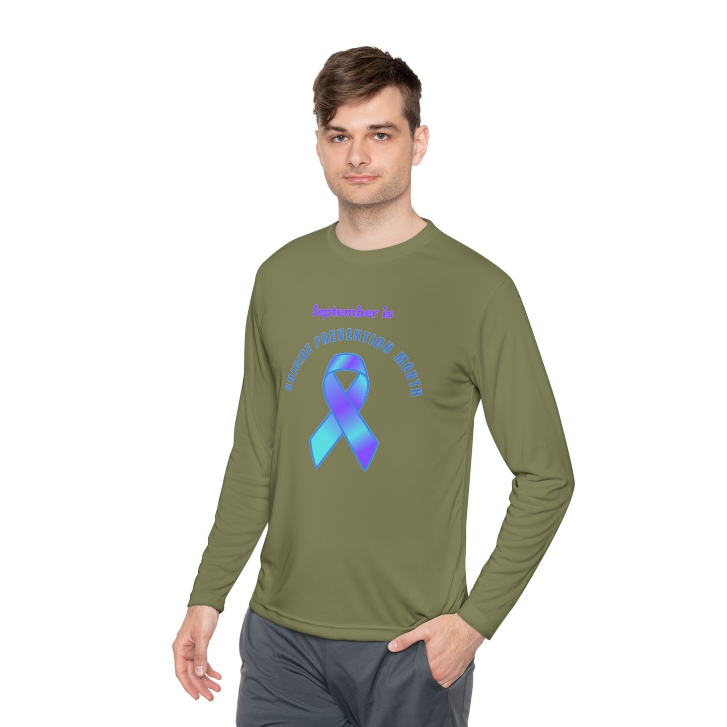 Suicide Prevention Month Unisex Lightweight Long Sleeve Tee, Mental Health Awareness Shirt, Supportive Gift, Casual Wear, [...]