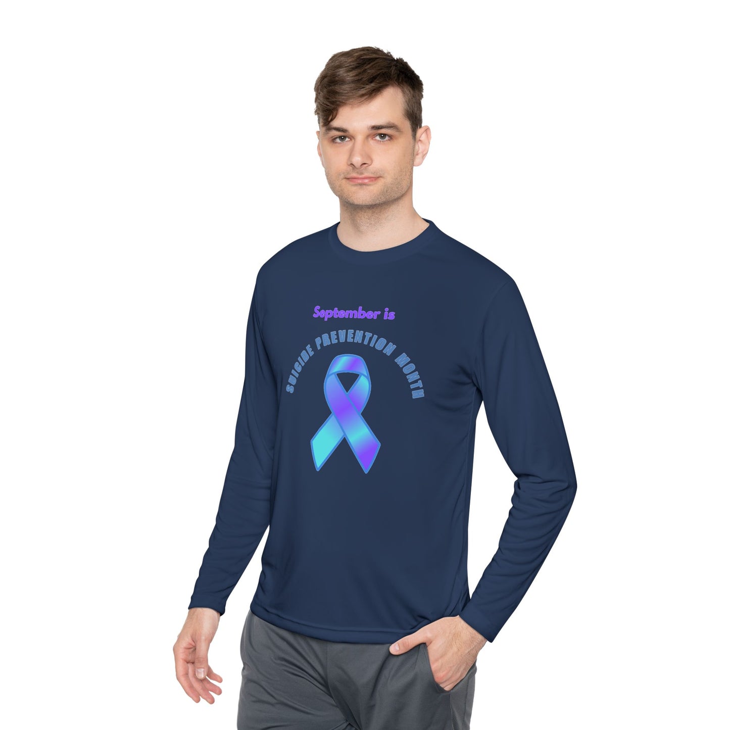 Suicide Prevention Month Unisex Lightweight Long Sleeve Tee, Mental Health Awareness Shirt, Supportive Gift, Casual Wear, [...]