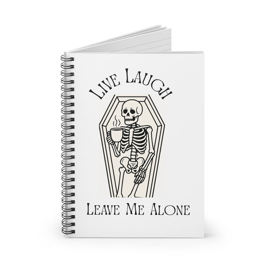 Funny Skeleton Spiral Notebook